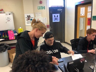 Jenna Miller loves helping her students.